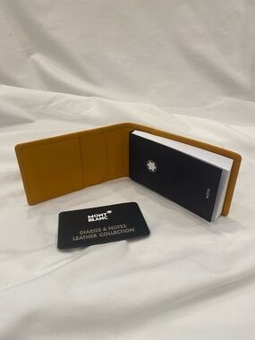NWT MONTBLANC LEATHER GOODS DIARIES AND NOTES SELLIER YELLOW 9535 GERMANY